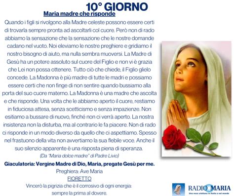 Preghiera Del Mese Di Maggio Radio Maria