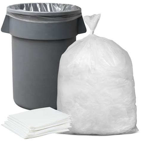 Plasticplace Heavy Duty 55 60 Gallon Trash Bags 100 Count Clear