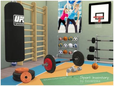 My Sims 4 Blog Sporty Inventory Gym Set By Severinka