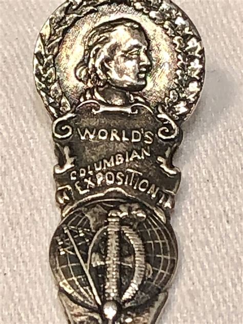 Vintage 1893 Worlds Columbian Exposition Chicagosterling Silver