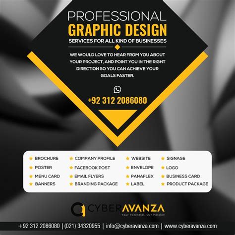 A Full List Of Our Graphic Design Services Is Below For Your Success
