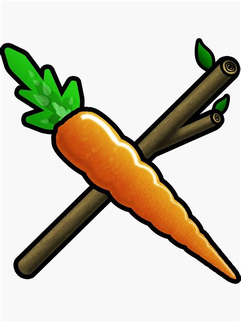 Carrot And Stick Sticker For Sale By Enjinear Redbubble