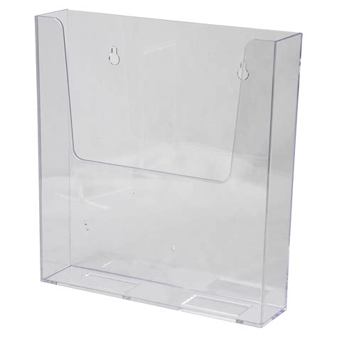 Clear Ad Acrylic Wall Mount Brochure Holder X Pack Of Plastic