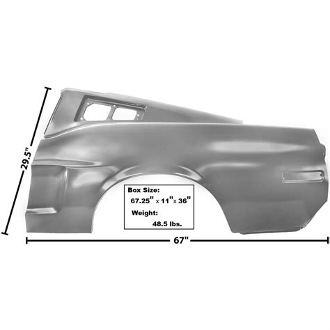 1968 Ford Mustang Quarter Panel Dr Side With Early Marker