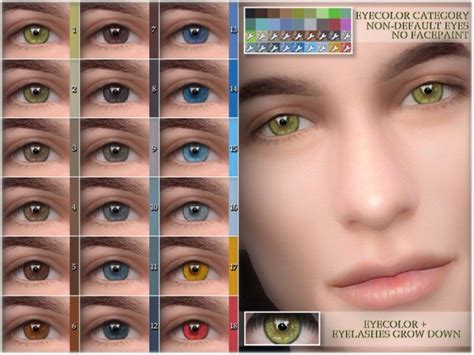 The Sims Resource Eye Colors 08 Non Default By Bakalia • Sims 4 Downloads