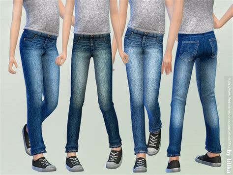 The Sims Resource Casual Jeans For Children 03 By Lillka • Sims 4