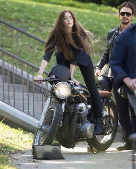 Amber Heard Cafe Racer Girl Motorbike Girl Bikes Girls