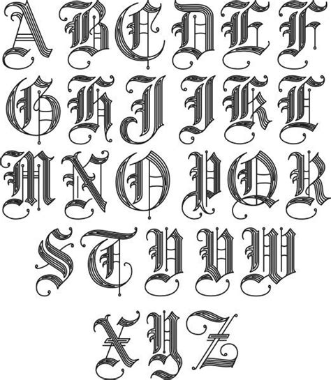 Letras Góticas Mayúsculas Para Copiar Letras Goticas Mayusculas Con