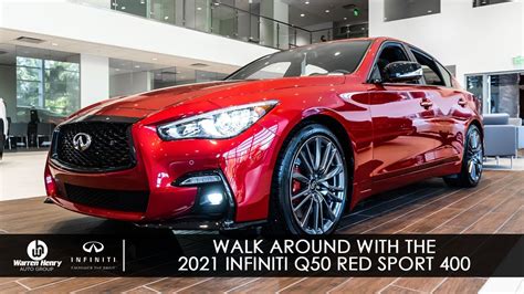 Walk Around With The 2021 Infiniti Q50 Red Sport Youtube