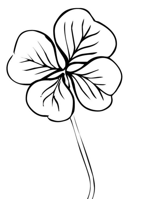The 4 leaf clover stands for faith, hope, love and luck. Four Leaf Clover Coloring Pages - Best Coloring Pages For Kids