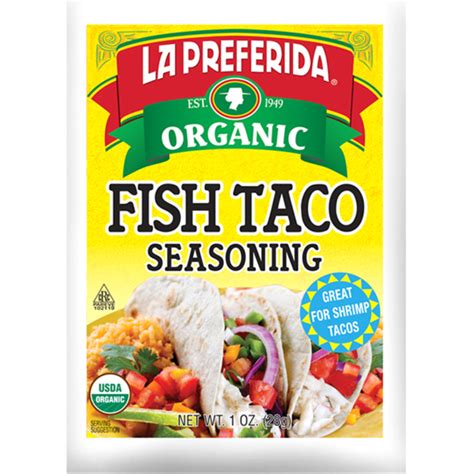 La Preferida Organic Fish Taco Seasoning 1oz Pack Of 1 Ebay