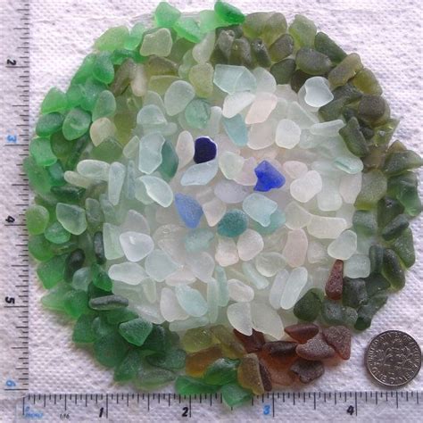 275 Small Sea Glass Shards Imperfections Art Mosaic Craft Etsy