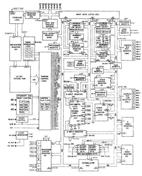 6502 Circuit Diagram