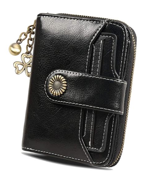 Womens Leather Wallet With Id Window Iucn Water