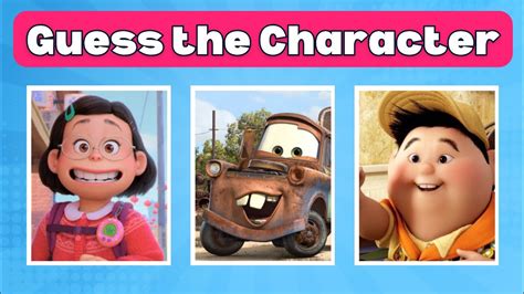 Guess The Pixar Character Quiz Youtube