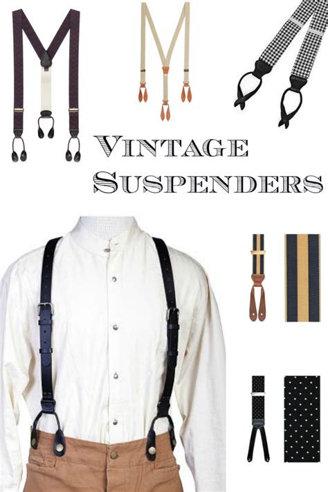 Mens Vintage Style Suspenders