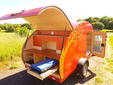 This Teardrop Camper Renovation Is A Fun Pull Behind Tiny Home
