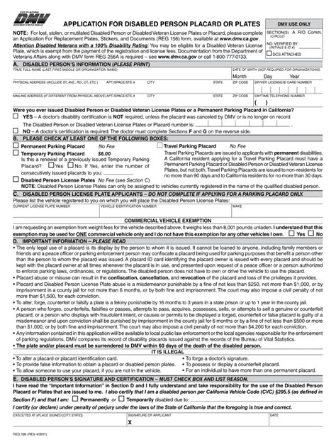 2011 Form CA DMV REG 195 Fill Online Printable Fillable Blank
