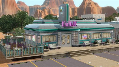 Sims 4 Restaurant Sims Cafe Interior Design