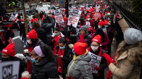 More Than 7 000 Nurses Go On Strike At Two NYC Hospitals The New York