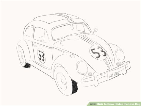 How To Draw Herbie The Love Bug 5 Steps With Pictures Wikihow