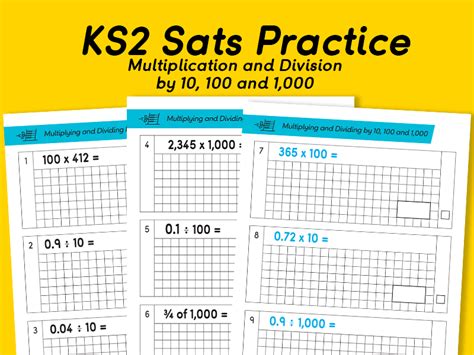 Ks2 Sats Practice To Multiply And Divide By 10 100 And 1000 Teaching