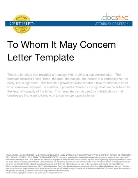 This letter is a personal recommendation for justin horter. Heading Of A Letter To Whom It May Concern #1 | Chainimage
