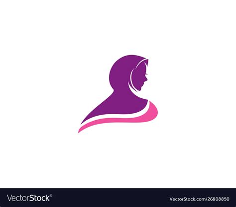 Hijab Logo Royalty Free Vector Image Vectorstock
