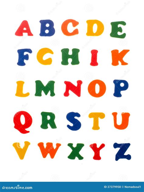 Colorful Letters Of Alphabet Royalty Free Stock Photos Image 27379958