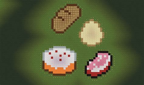 Minecraft Food Pixel Art