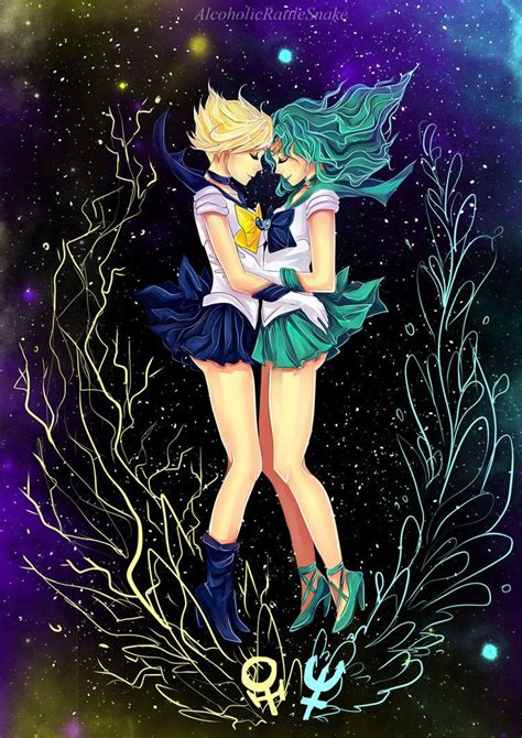 Sailor Neptune And Uranus By AlcoholicRattleSnake Sailor Moon Girls