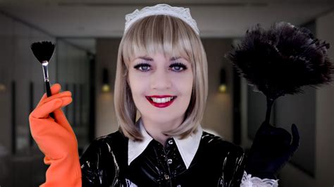 Asmr Maid Cleans You Intensely Tingly Pvc Outfit Double Gloving