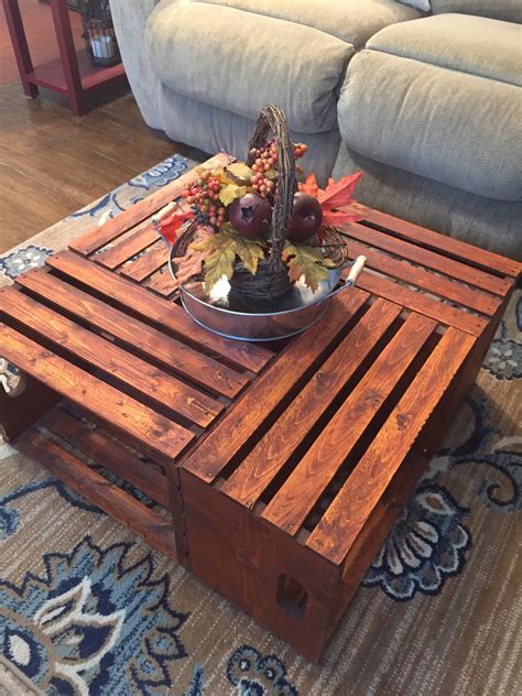 Rustic Crate Coffee Table Diy ~ Hilary Thessing