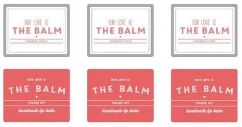 Printable Lip Balm Label Template Free