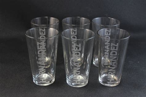 Engraved 16 Oz Personalized Drinking Glasses Bar Beer Drink Water Tum Graphicrocks