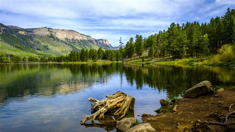 Landscape Of Haviland Lake During Sunny Weather Durango Colorado Usa
