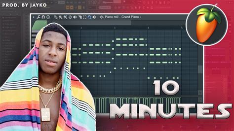 Making A Beat For Nba Youngboy In 10 Minutes Fl Studio Tutorial Youtube