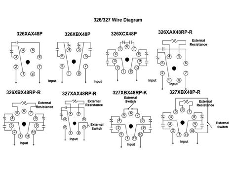 Single phase motor connection with magnetic contactor wiring diagram. Item # 326XBX48P-010-115-125VDC, 326/327 Series - Time ...