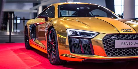 Gold Audi R8 V10 Photos Business Insider