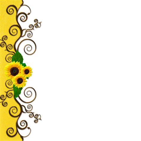 Sunflower Border Clipart Free Download On Clipartmag