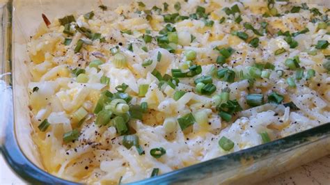 Shredded Hashbrown Cheesy Potatoes Recipe - Heidi's Home Cooking