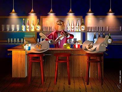 Bartender Funny 3d Wallpapers Bar Desktop Background