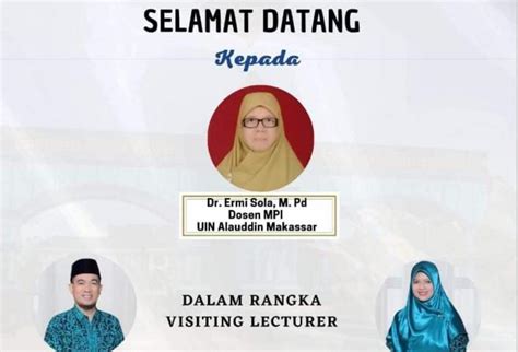 Tindak Lanjut Kerjasama Prodi Mpi Uin Alauddin Adakan Visiting Lecture
