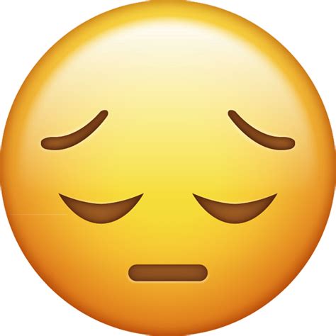 Download Sad Iphone Emoji Icon In  And Ai Emoji Island