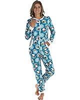 Amazon Com Totally Pink Women S Warm And Cozy Plush Adult Onesie