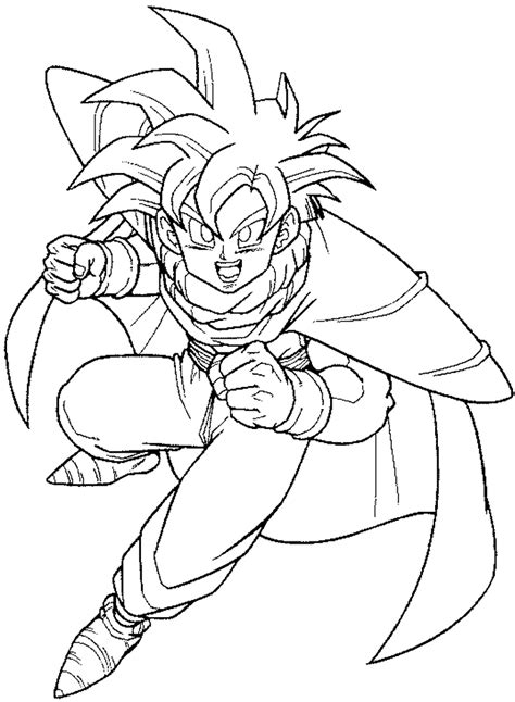 Draw a small circle near the top of the page as a guide for below the angled line, on either side, draw a short line for this dragon ball z character's neck. Dragon Ball Z Drawing Pictures - Coloring Home