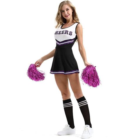 buy fagginakss ladies cheer sexy dress high school girl uniform cheerleader fancy dress adult