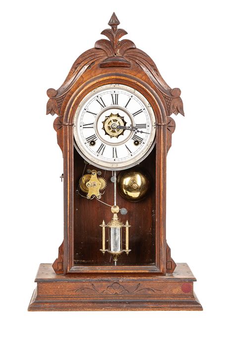 19th Century American Walnut Mantel Clock Witherells Auction House