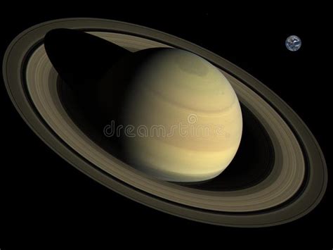 Accurate Size Comparison Of Earth And Saturn Planets Of Solar System