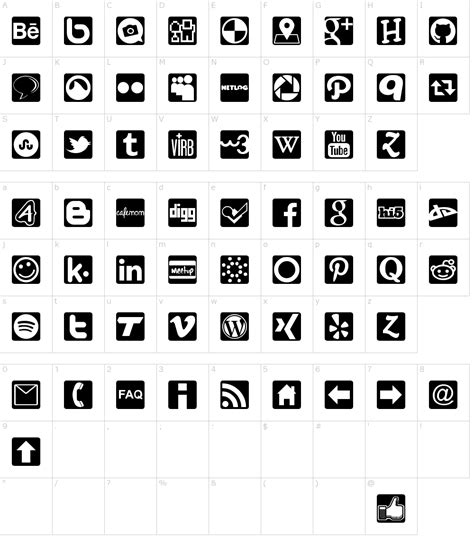 Social Icons Pro Set Font Download